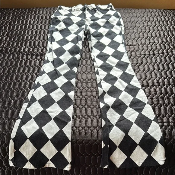 Motel Rocks Monochrome Geometric Pants - Picture 5 of 5